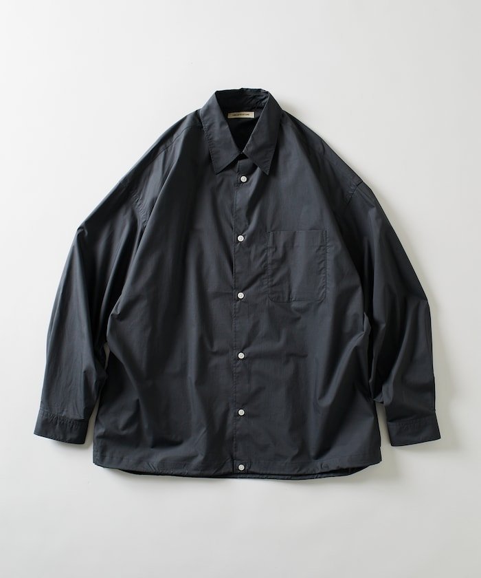 【SALE／30%OFF】FREAK'S STORE ワイドシルエット スピンドル レギュラーカラーシャツ / ヘムコード 【限定展開】 25AW フリークスストア トップス シャツ・ブラウス ブラウン ベージュ ブルー ブラック グレー ホワイト【送料無料】
