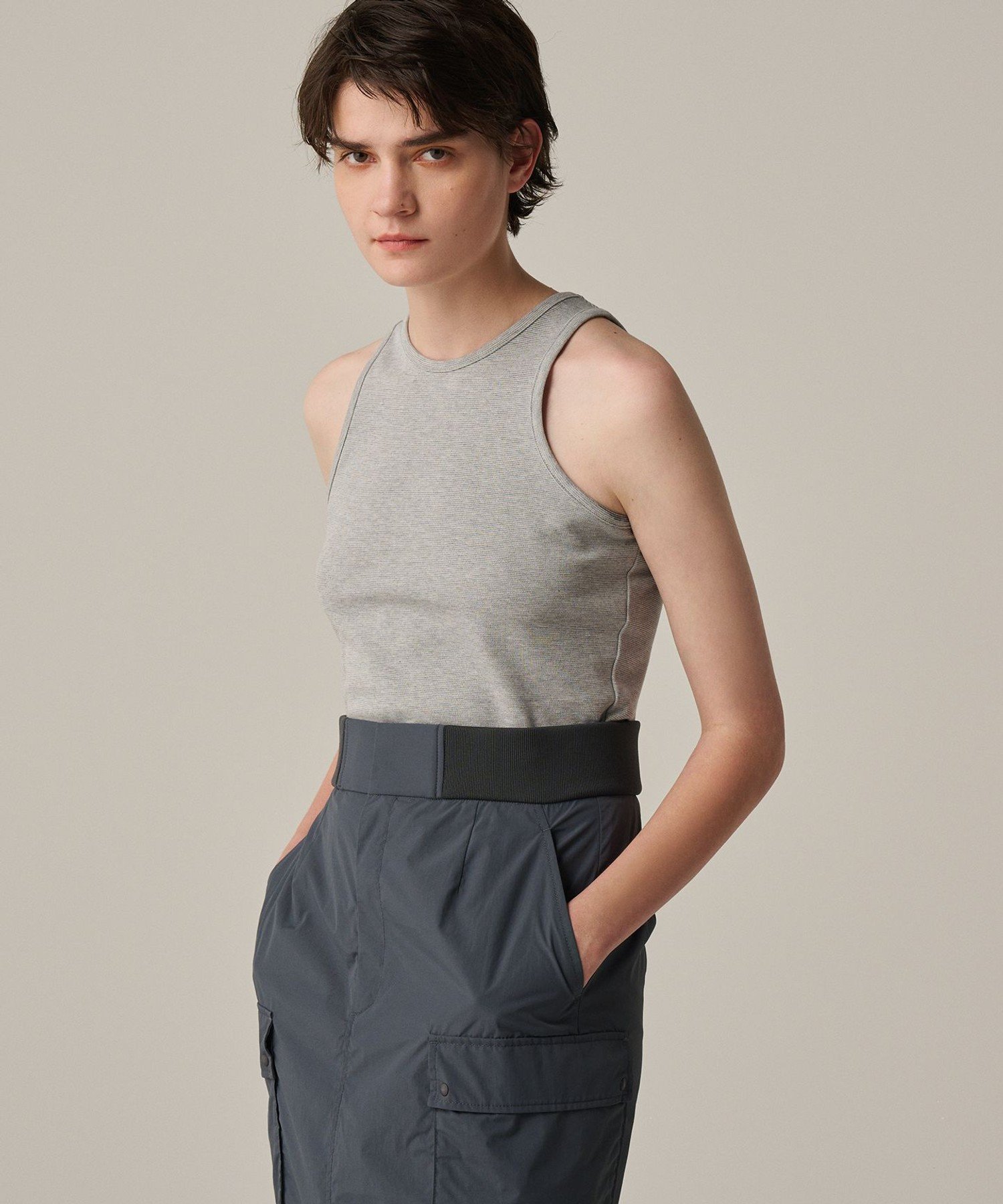 【SALE／50%OFF】uncrave コットンミラノ アメスリ トップス(uncrave WHITE) アンクレイヴ トップス ノ..