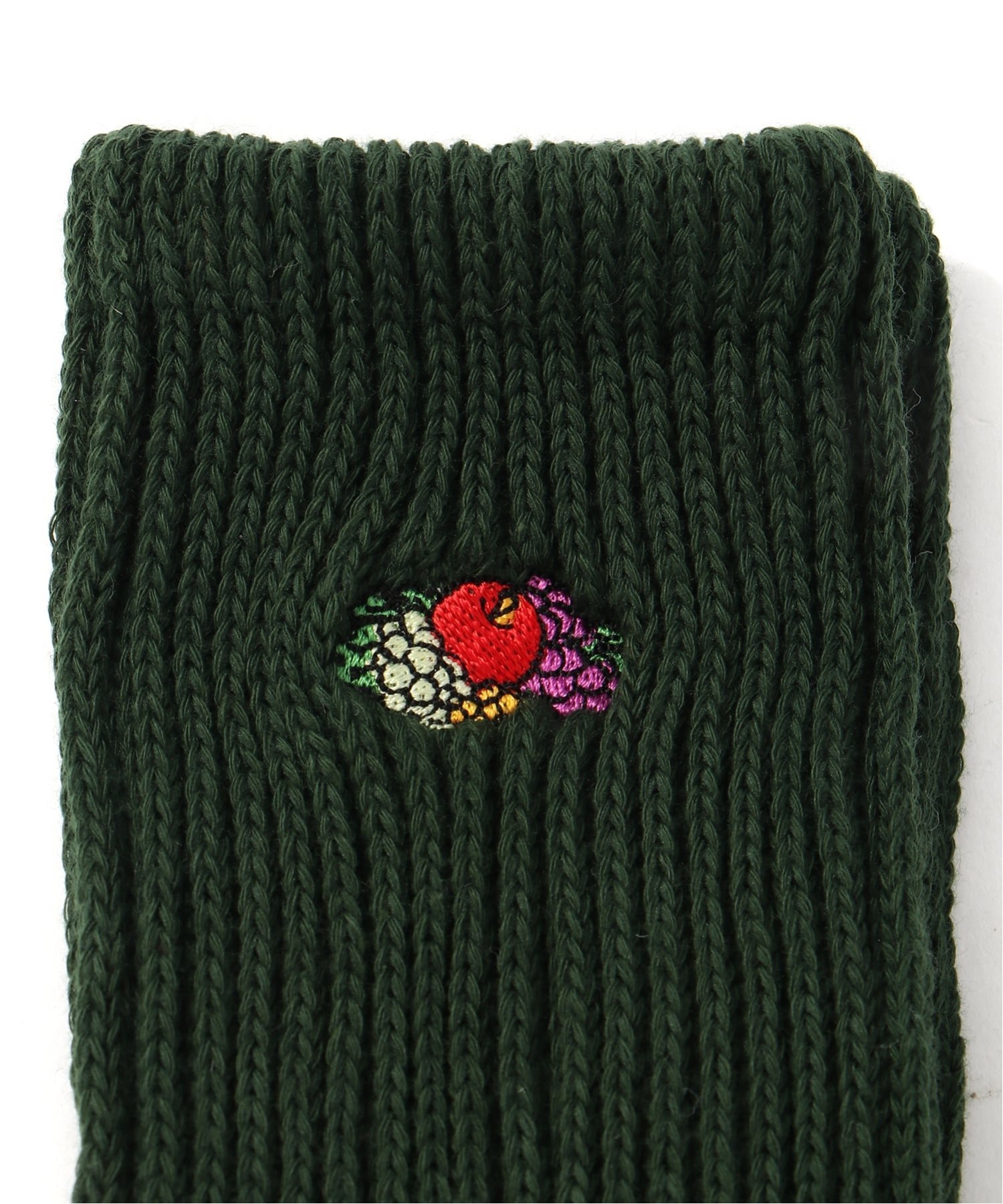 FRUIT OF THE LOOM FRUIT OF THE LOOM/(M)Q.FTL3Pゆるリッチェル刺繍ソックス ハンドサイン 靴下・レッグウェア 靴下