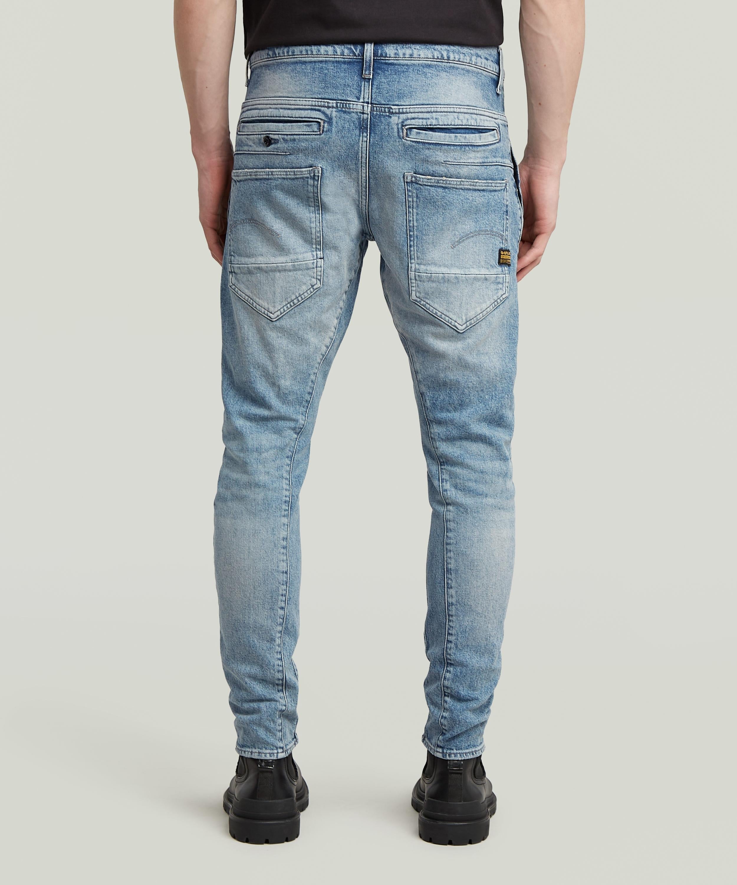 【公式ショップ】D-STAQ 3D SLIM JEANS/ヴィンテージライク立体裁断スリムテーパードジーンズ ジースターロゥ パンツ ジーンズ・デニムパンツ ブルー