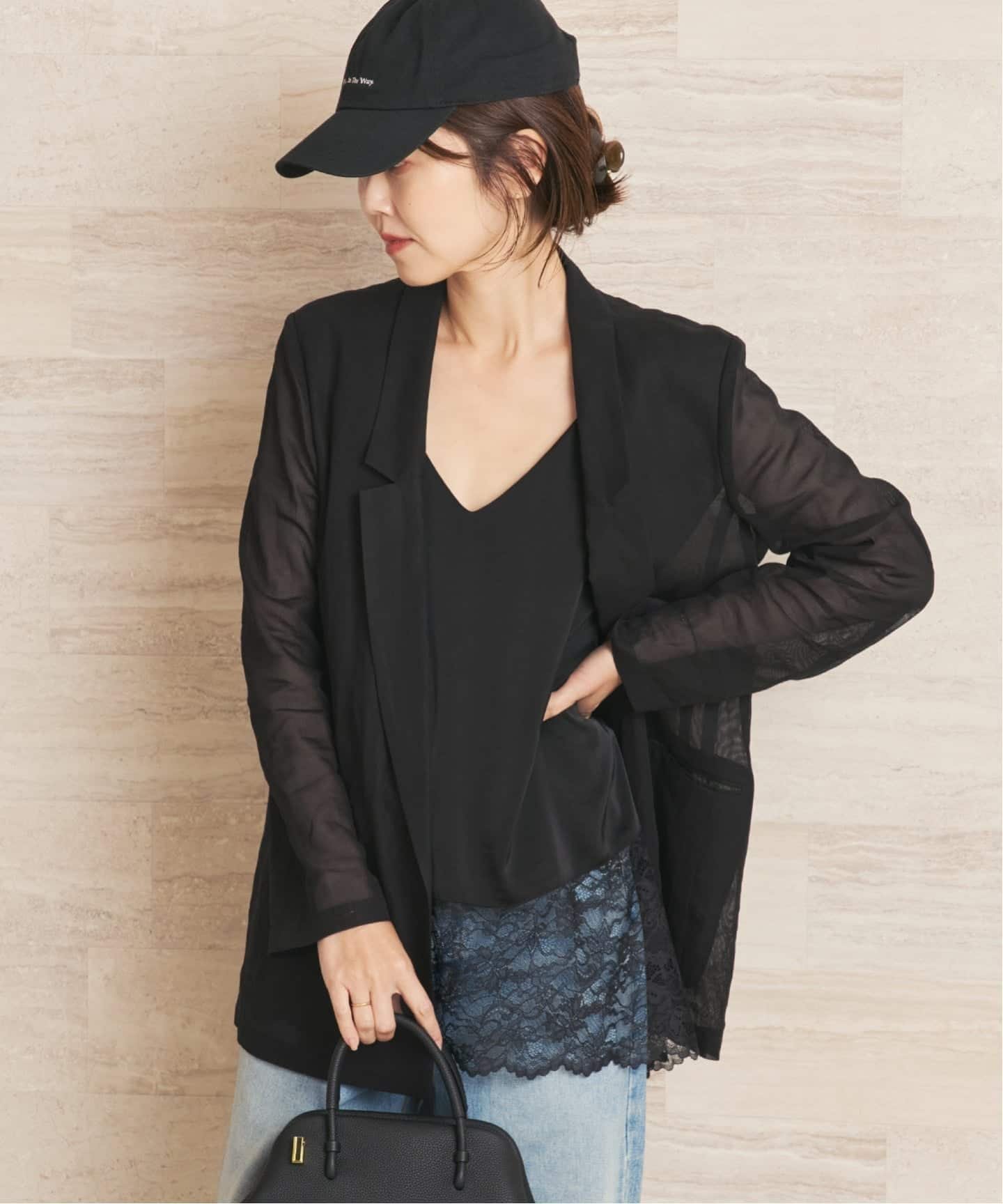 plage organic cotton sheer ジャケット プラージュ ジャケット・アウター その他のジャケット・アウター ブラック ブラウン