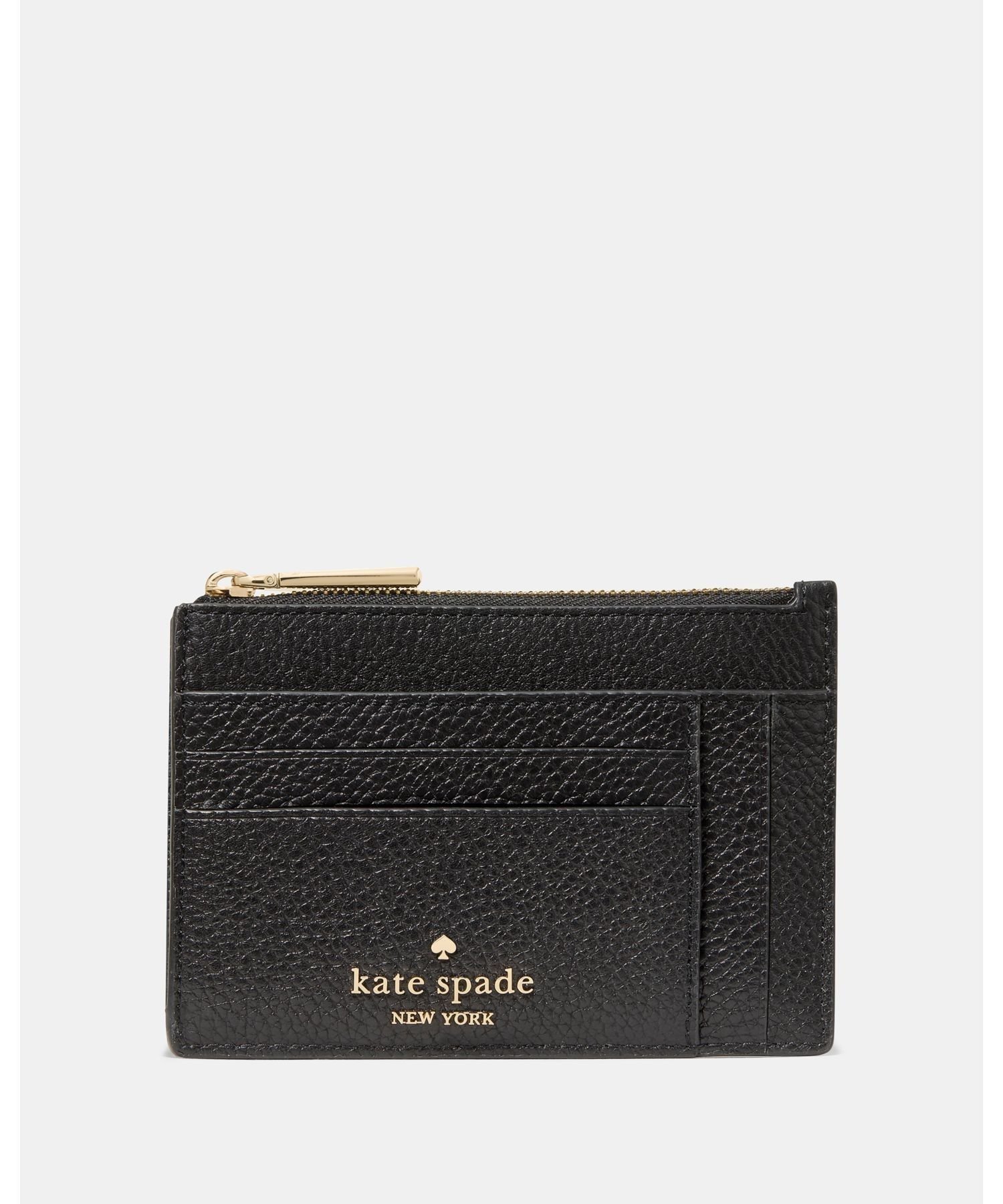 【SALE／72%OFF】kate spade new york 【公式】ラージ スリム カード ホルダー ケイトスペードニューヨーク 財布・ポーチ・ケース 名刺入れ・カードケース ブラック【送料無料】