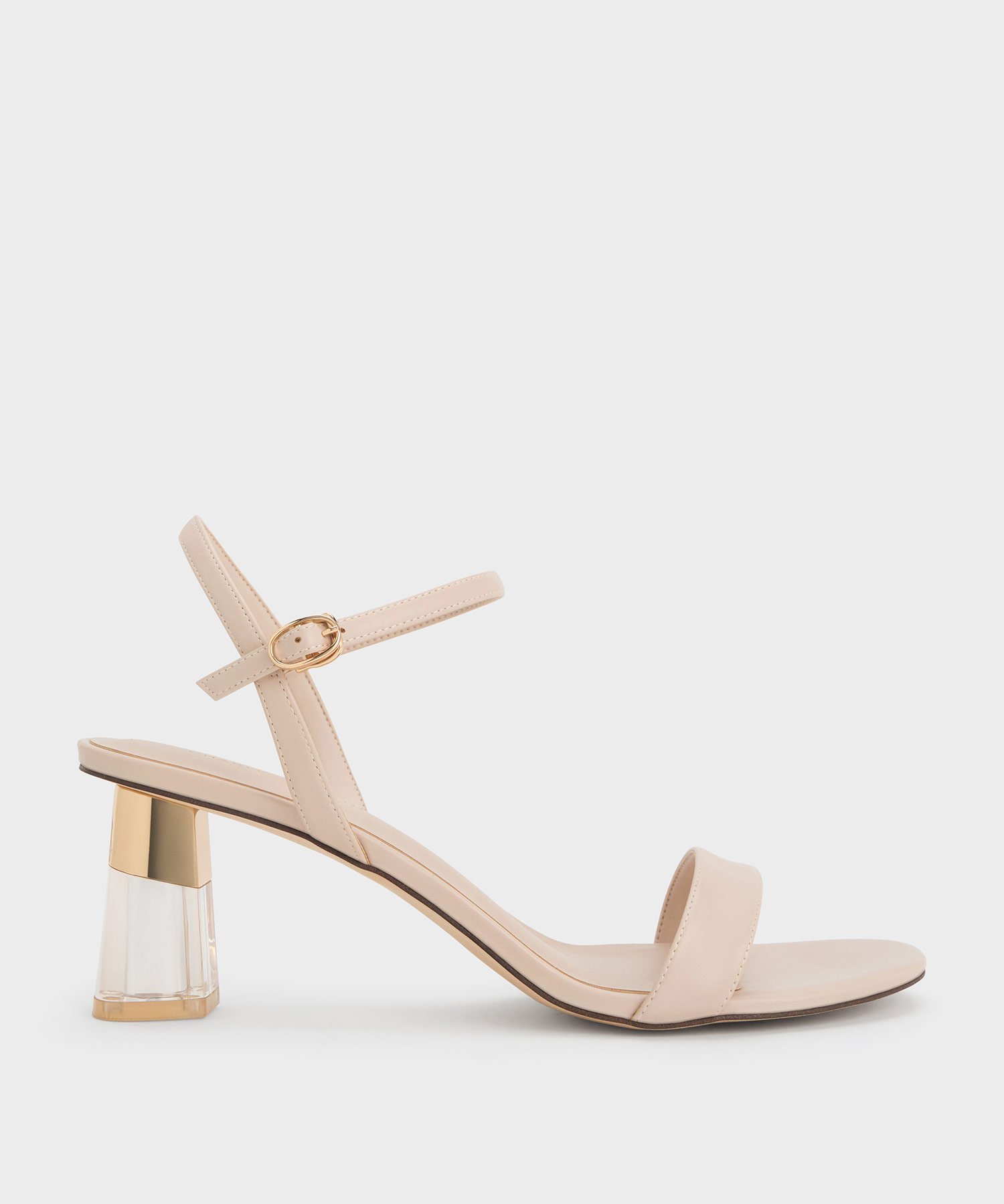 CHARLES & KEITH Oleana オレアナ クリア トラペーズヒールサンダル チャールズアンドキース シューズ・靴 サンダル【送料無料】