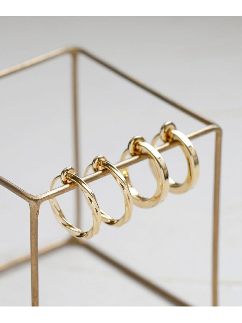 colleca la セットフープイヤリング[twist] コレカラ アクセサリー・腕時計 イヤリング・イヤーカフ ゴールド シルバーのサムネイル