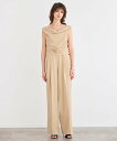 BEIGE, 【接触冷感/UVカット/洗える】YANN / オフショルダーオールインワン ベイジ, オールインワン・オーバーオール その他のオールインワン・オー...