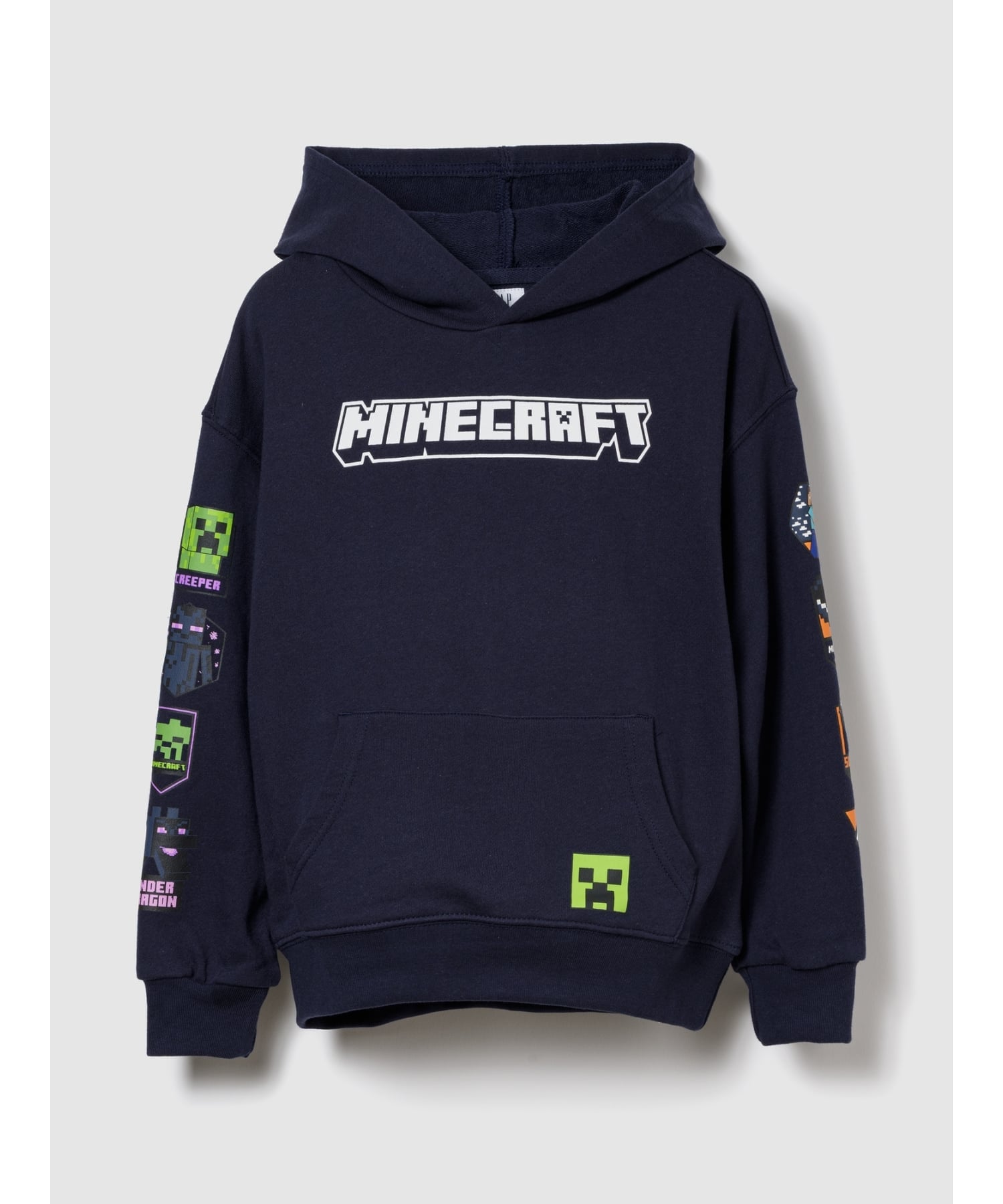 【SALE／40%OFF】GAP (K)GapKids ｜ マインクラフト リラックスフィット パーカー ギャップ トップス パーカー・フーディー ネイビー グレー【送料無料】 2