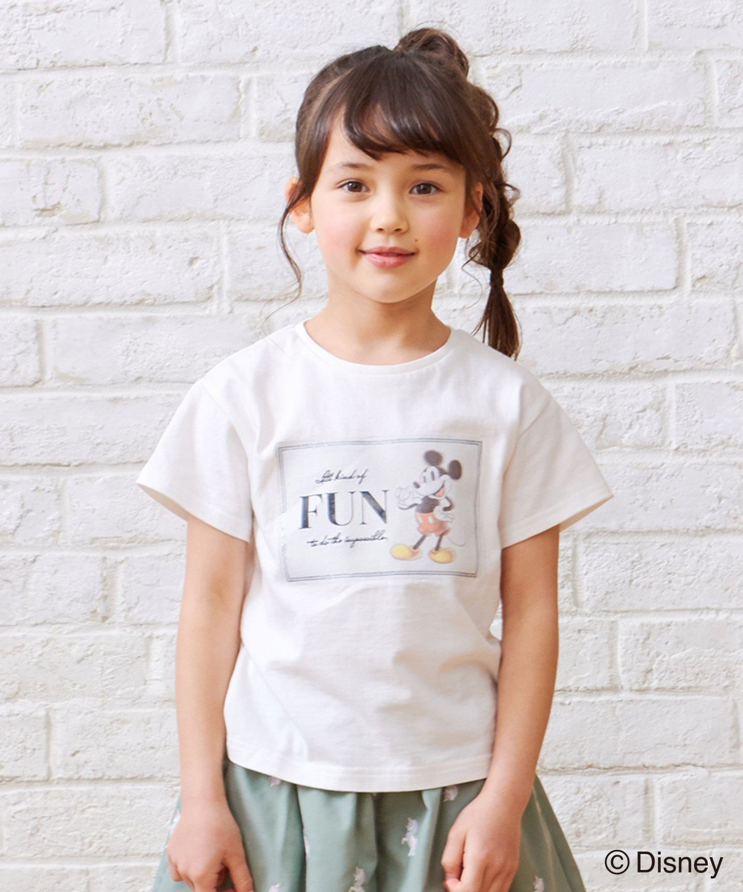 any FAM KIDS 【Disney100 YEARS OF WONDER】スケッチイラスト Tシャツ エニィファム トップス カットソー・Tシャツ ホワイト ブラック グリーン パープルのサムネイル