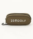 23区GOLF 【UNISEX】メランジシリーズ ボールポーチ ニジュウサンクゴルフ スポーツ・アウトドア用品 ゴルフグッズ カーキグリーン グレー【送料無料】