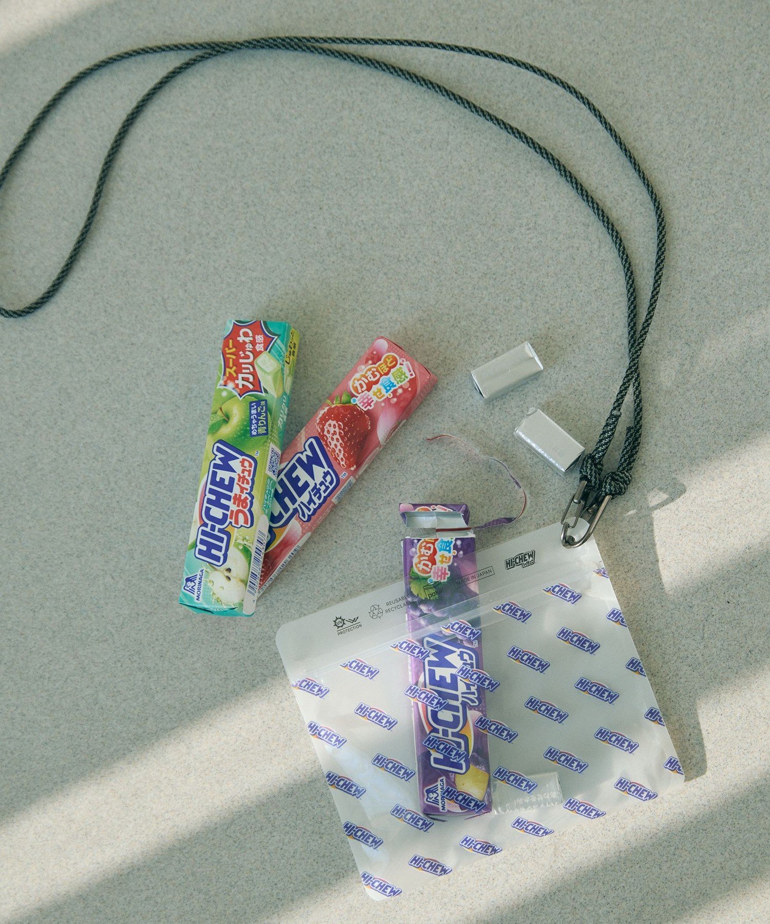 【SALE/10%OFF】UNITED ARROWS green label relaxing 【別注】<ハイチュウ*pake*GLR>ストラップ付き ジップ ...