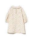 【SALE/60%OFF】BEAMS mini ボリューム スリーブ フラワー ワンピース (90~150cm) ビームス アウトレット ワンピース・ドレス ドレス ホワイト ピンク
