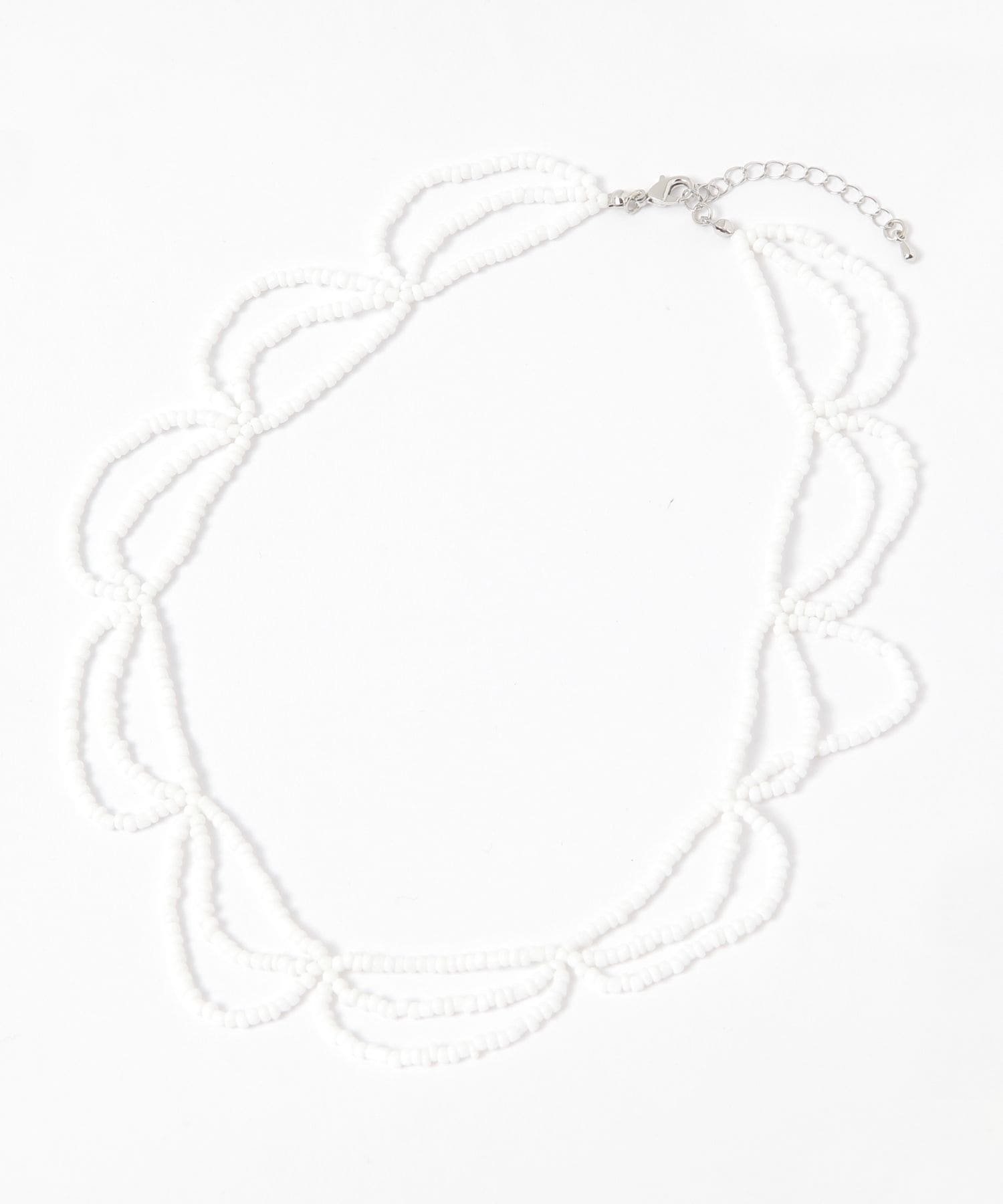 【SALE／50%OFF】GLOBAL WORK スカラップビーズネックレス/670968 グローバルワーク アクセサリー・腕時計 ネックレス ホワイト stylife-15680322 Rakuten Fashion サンプル画像3
