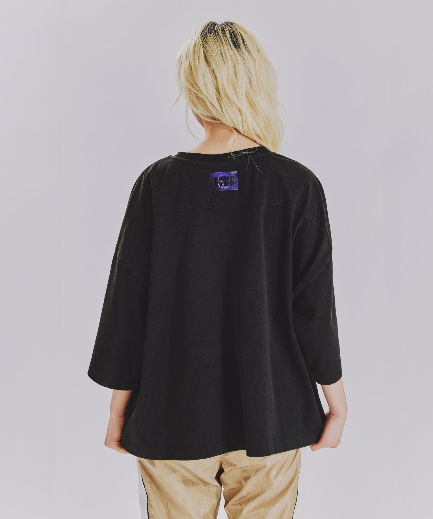 【anna sui nyc】TERA ホワイトゴーストTシャツ アナ スイ トップス カットソー・Tシャツ ピンク ブラック