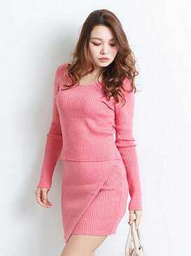 【SALE/64%OFF】LIP SERVICE リブニットSET UP リップサービス ニット【RBA_S】【RBA_E】