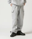 アヴィレックス カーゴパンツ メンズ AVIREX 《直営店限定》HEAVY WEIGHT SWEAT CARGO PANTS / ヘビーウェイト スウェット カーゴパンツ / AVIREX アヴィレックス パンツ その他のパンツ グレー ブラック【送料無料】