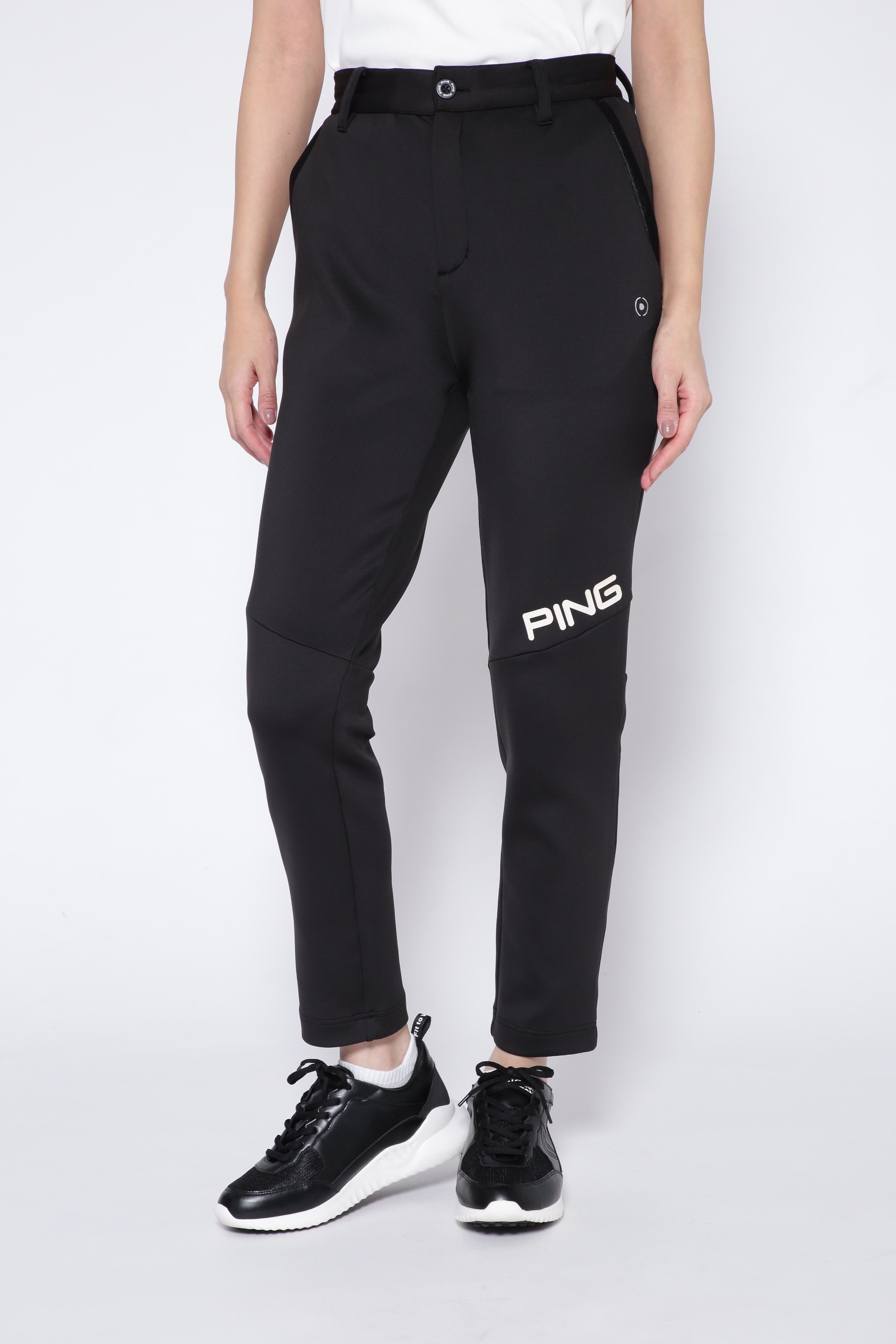 【SALE／70%OFF】PING APPAREL リサイクルポリエステルテーパードパンツ ＜GOLD＞ (LADIES) ピン アパレル パンツ その他のパンツ ホワイト ブラック カーキグリーン【送料無料】