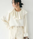 【SALE/60%OFF】CRAFT STANDARD BOUTIQUE フリル衿ブラウス クラフトスタンダードブティック トップス シャツ・ブラウス ホワイト...