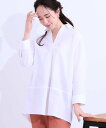 【SALE/20%OFF】SHOO・LA・RUE 【洗える/S-LL】きれいに体型カバーが叶うチュニックシャツ シューラルー ワンピース・ドレス チュニック イ...