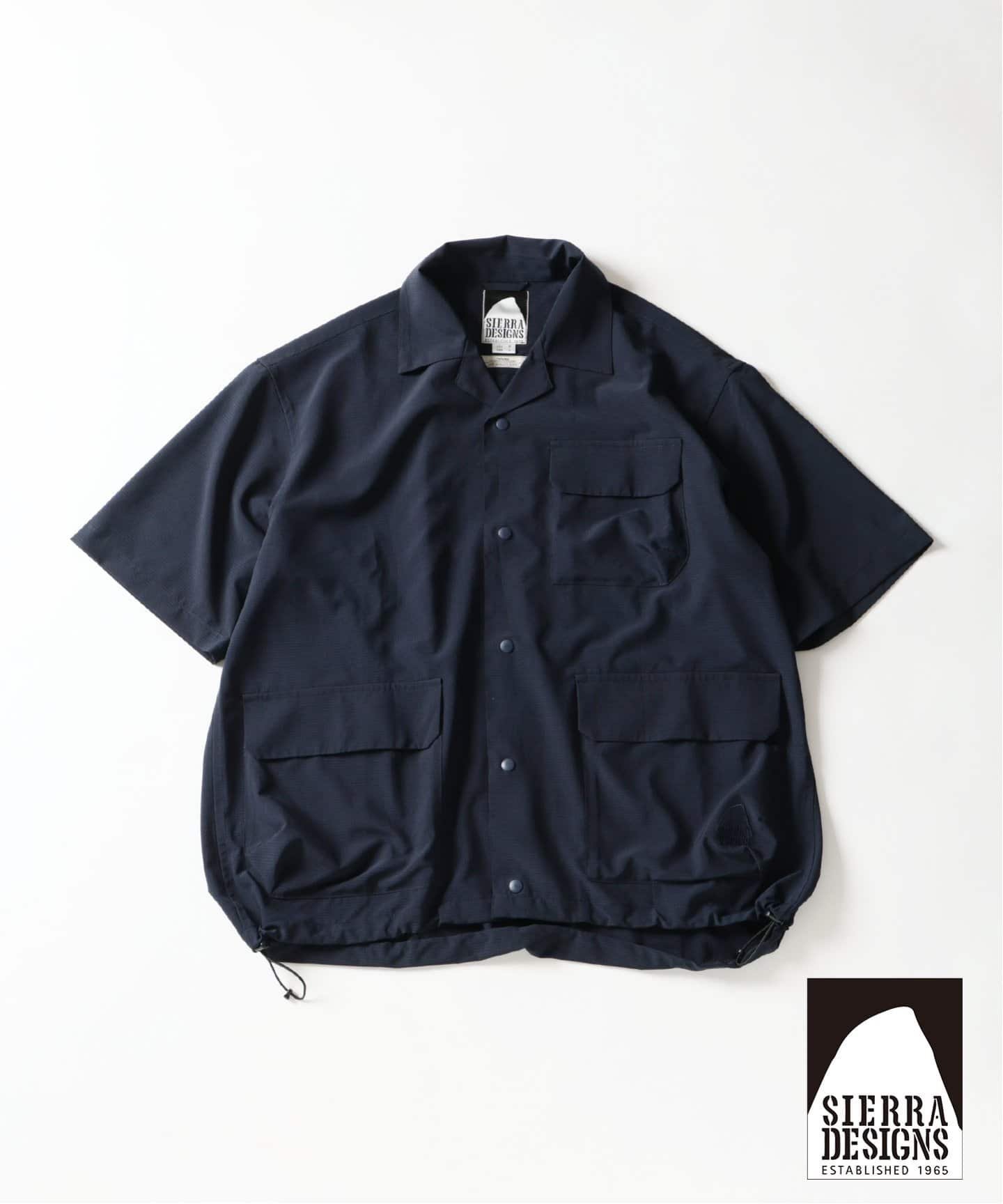 JOURNAL STANDARD relume SIERRA DESIGNS / シエラデザインズ 別注 ホールメッシュ半袖 シャツ ジャーナル スタンダード レリューム トップス シャツ・ブラウス ネイビー ベージュ