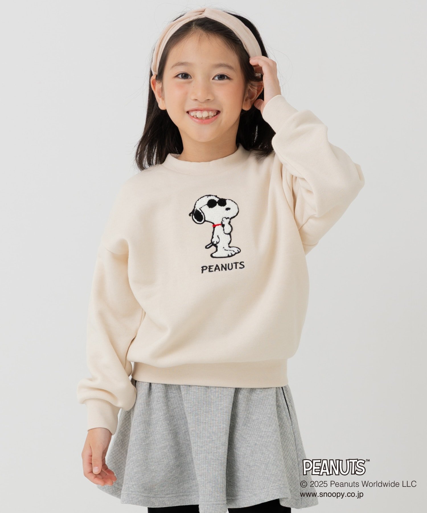 PEANUTS ＜ピーナッツ＞裏起毛トレーナー チルツー トップス スウェット・トレーナー ホワイト グリー..