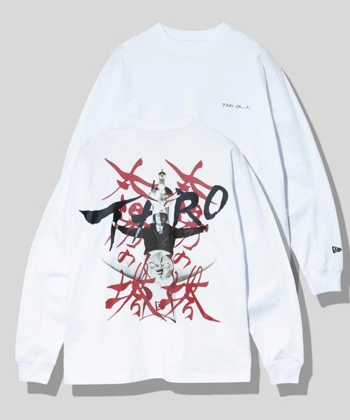 NEW ERA NEW ERA/ニューエラ LS OS CT TEE TARO OKAMOTO 岡本太郎 TAIYO (MENS) ゴースローキャラバン トップス カットソー・Tシャツ ホワイト ブラック【送料無料】