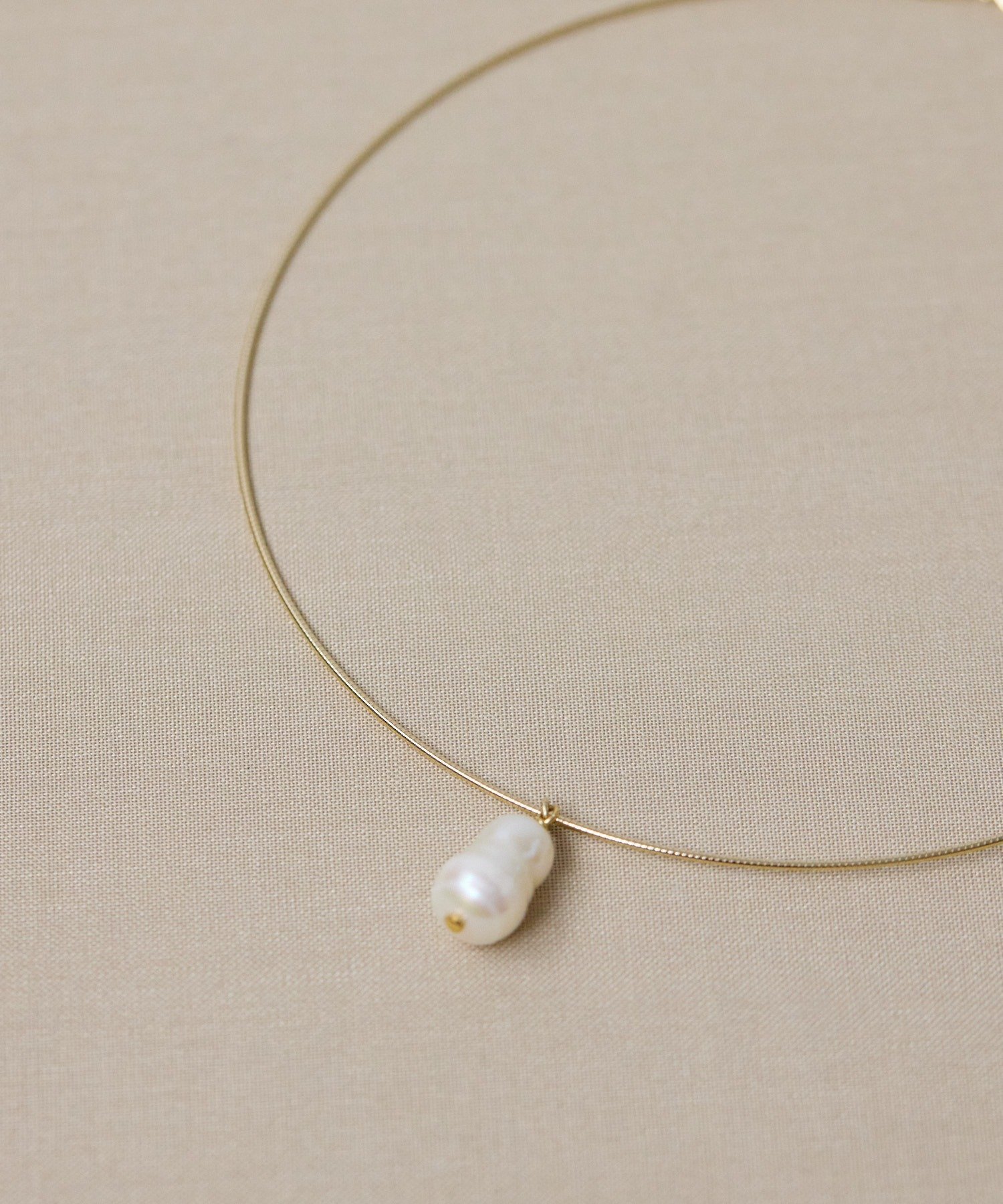 ear PAPILLONNER 《WEB&一部店舗限定》雪だるまパールチョーカーネックレス イア パピヨネ アクセサリー・腕時計 ネックレス ゴールド【送料無料】