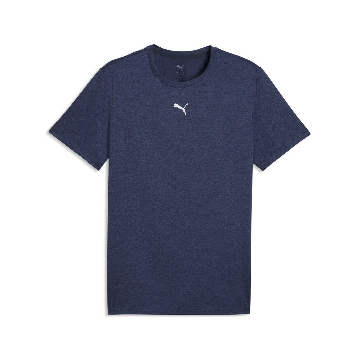 PUMA メンズ トレーニング TAD エッセンシャル ヘザー キャット 半袖 Tシャツ ESSENTIALS HEATHER CAT Tee プーマ トップス カットソー・Tシャツ ネイビー