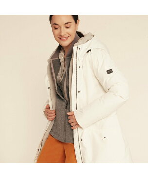 【SALE/50%OFF】AIGLE ゴアテックストラルダウンジャケット エーグル コート/ジャケット ダウンジャケット ブラック ホワイト【送料無料】