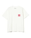 B:MING by BEAMS Manhattan Portage / ボックスロゴ プリント Tシャツ 23F ビーミング ライフストア バイ ビームス トップス カットソー Tシャツ ホワイト ブラック ブルー【送料無料】