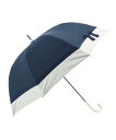 estaa estaa/(W)日傘 晴雨兼用 長傘 グログランテープリボン ムーンバット ファッション雑貨 傘・長傘 ホワイト ネイビー ピンク