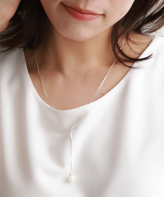 Pierrot 【silver925】mopシンプルチェーンネックレス ピエロ アクセサリー・腕時計 ネックレス シルバ..