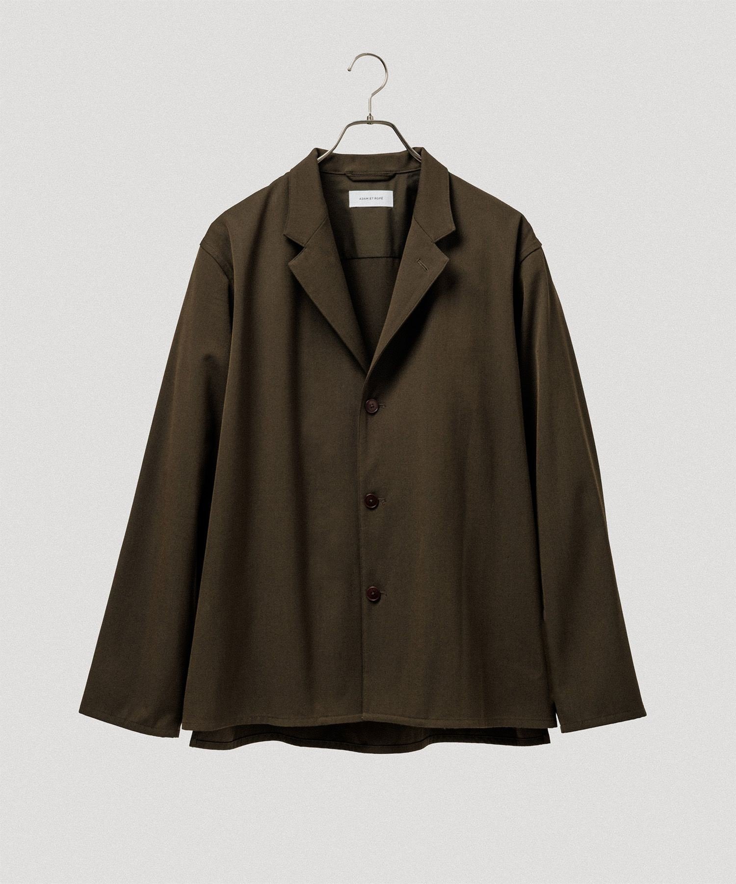 【SALE／40%OFF】ADAM ET ROPE' HOMME 4WAY ストレッチ ツイル イージー ジャケット / セットアップ対応 アダムエロペ ジャケット・アウター テーラードジャケット・ブレザー グレー カーキグリーン ブラック【送料無料】