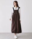 【SALE/30%OFF】JAYRO 裾バルーンジャンスカ ジャイロ ワンピース・ドレス ジャンパースカート ブラック|詳細画像