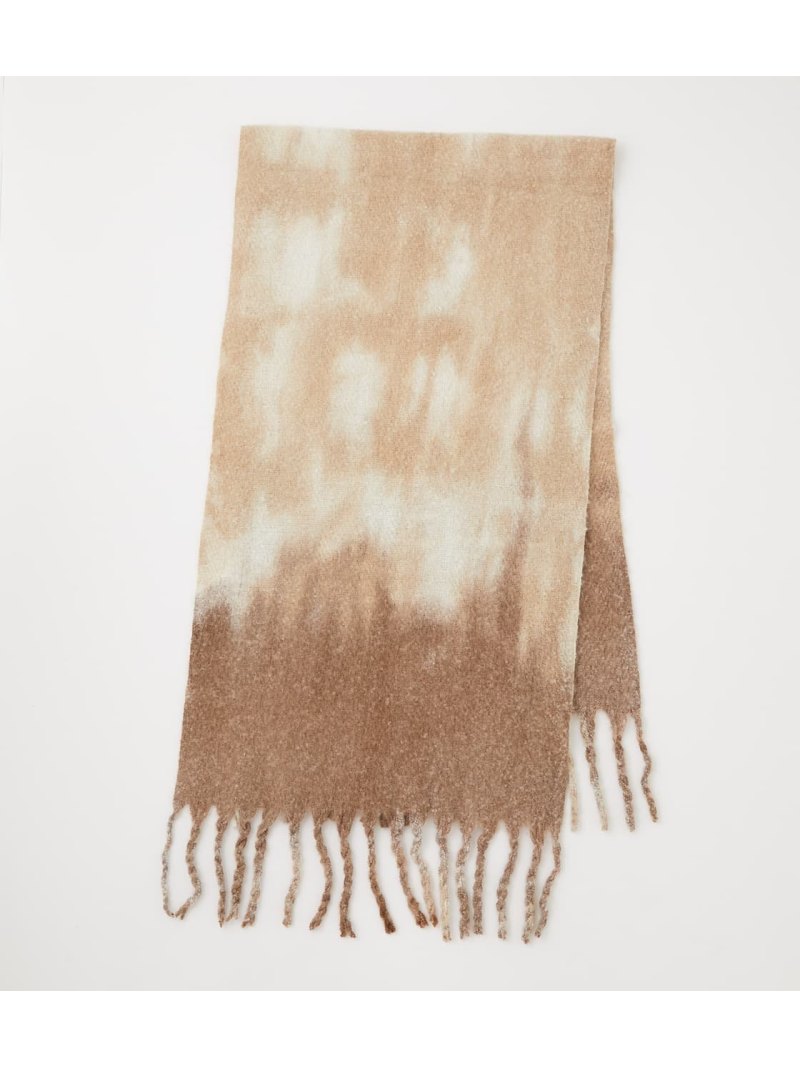 【SALE／28%OFF】AZUL by moussy TIE DYE FLUFFY STOLE アズールバイマウジー ファッショングッズ ストール ベージュ グレー