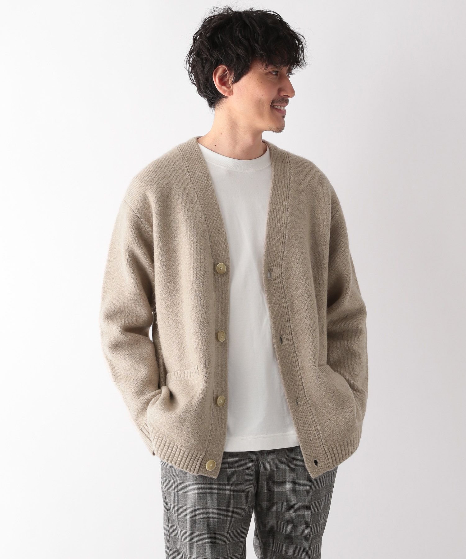 【SALE／60%OFF】GLOBAL WORK (M)フワフワHugmeVCD/M グローバルワーク トップス カーディガン ブルー ベージュ ブラック グレーのサムネイル