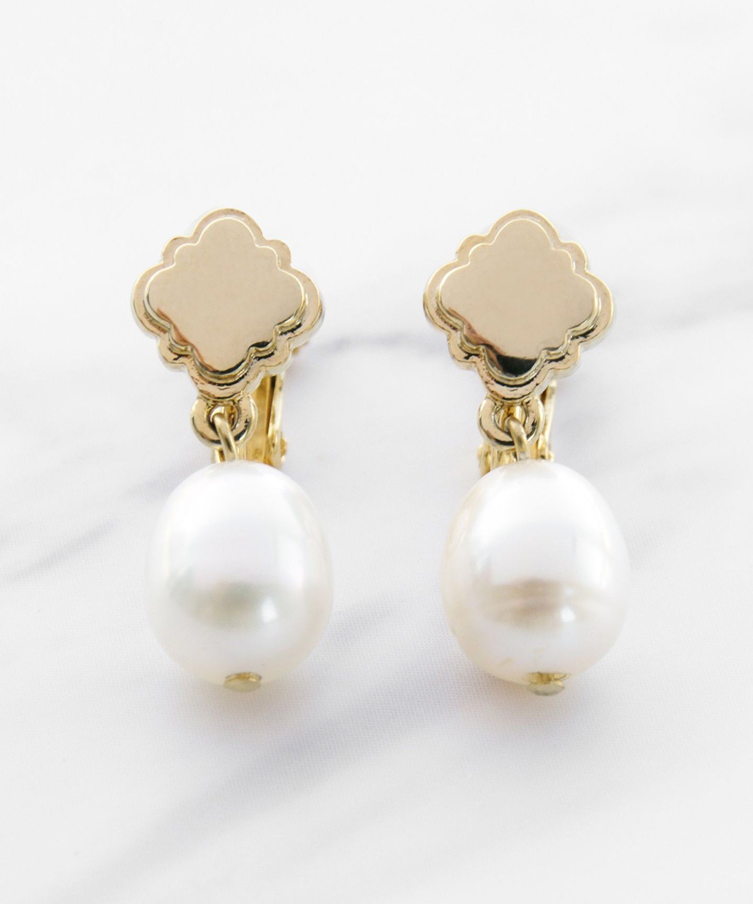 パールイヤリング TOCCA CLOVER & PEARL EARINGS 淡水バロックパールイヤリング トッカ アクセサリー・腕時計 イヤリング・イヤーカフ ゴールド シルバー【送料無料】