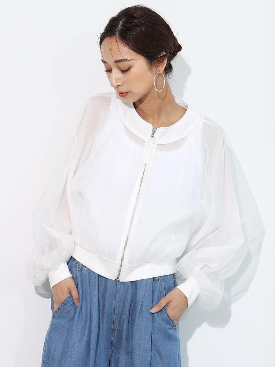 【SALE／40%OFF】SCOTCLUB アームチュールシアーブルゾン ヴァン ジャケット・アウタ ...