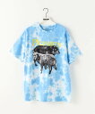 417 EDIFICE yPLEASURES / vW[zWET DOGS T-SHIRT BLUE DYE tH[Zu GfBtBX gbvX Jbg\[ETVc u[yz