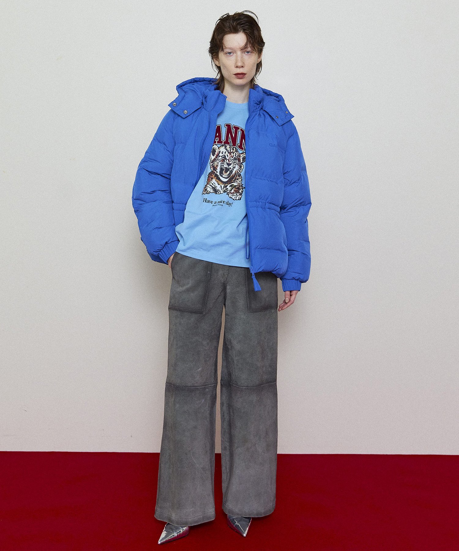 MAISON SPECIAL Real Suede Pants メゾンスペシャル パンツ その他のパンツ ブラウン グレー
