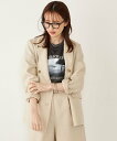 【SALE/45%OFF】SHIPS Colors SHIPS Colors:<手洗い可能>リネン ミックス ラメ ダブル ジャケット シップス ジャケット・アウター テーラードジャケット・ブレザー ベージュ グレー【送料無料】