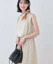 【SALE/33%OFF】INDIVI 【洗える/UVケア/セット見え】ストライプ柄サテンワンピース インディヴィ ワンピース・ドレス その他のワンピース・ドレ...