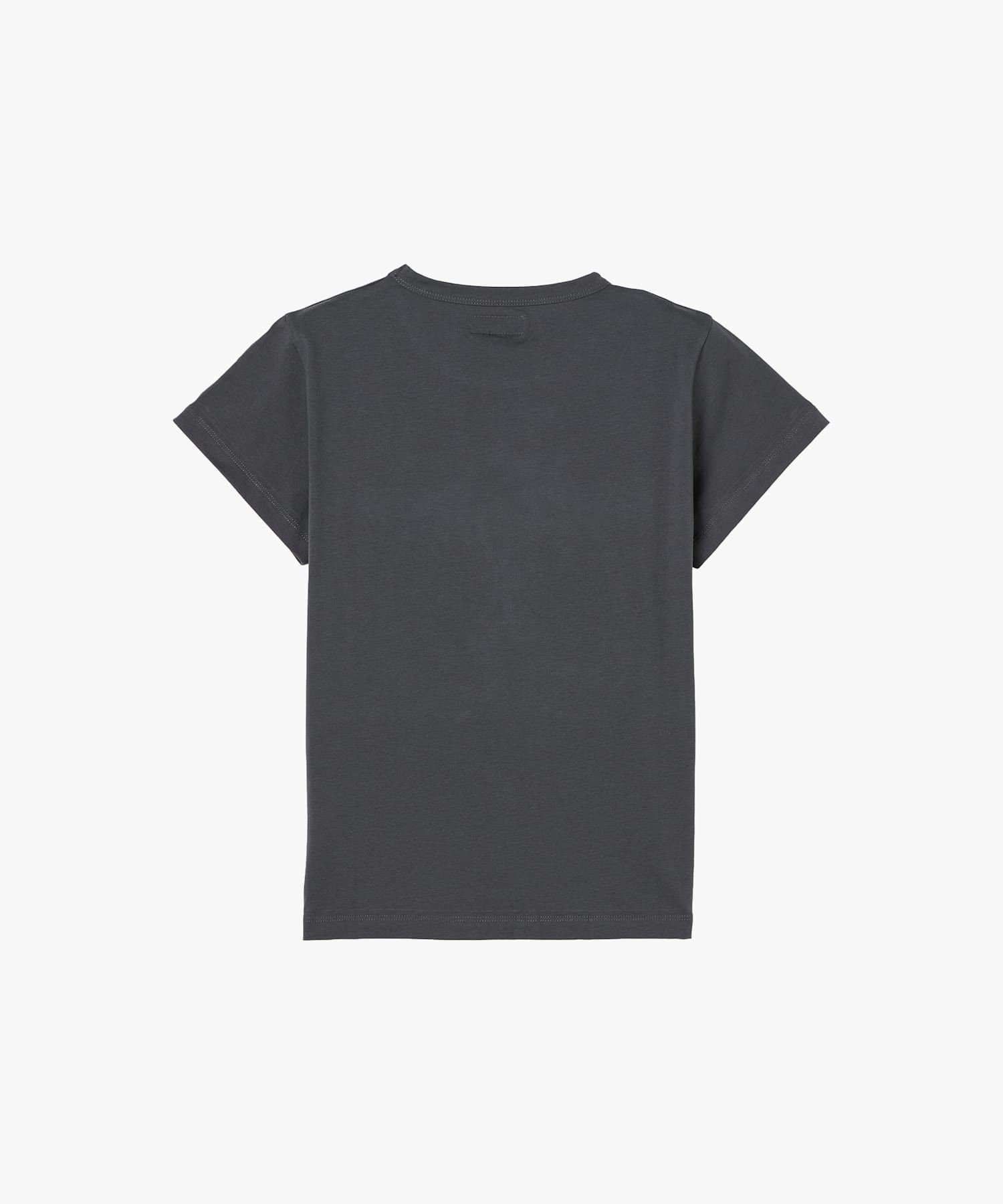 "b."ロゴ ハート プリント コットン 半袖 Tシャツ "Brando" アニエスベー トップス カットソー・Tシャツ グレー