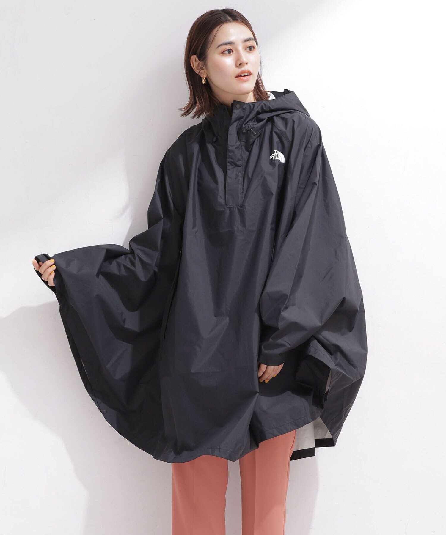 NANO universe THE NORTH FACE/アクセスポンチョ レインコート ナノユニバース ジャケット・アウター その他のジャケット・アウター ブラック ブラウン ブルー【送料無料】のサムネイル