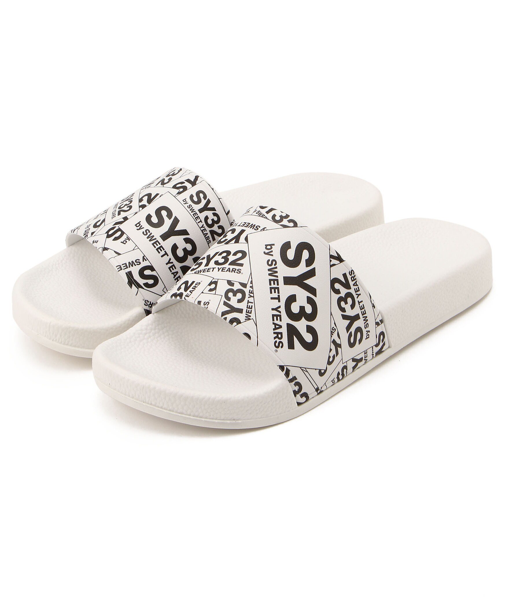ROYAL FLASH SY32 by SWEET YEARS /エスワイサーティトゥ バイ スィートイヤーズ/SHOWER SANDAL(BOX LOGO) ロイヤルフラッシュ シューズ・靴 サンダル ホワイト ブラック【送料無料】