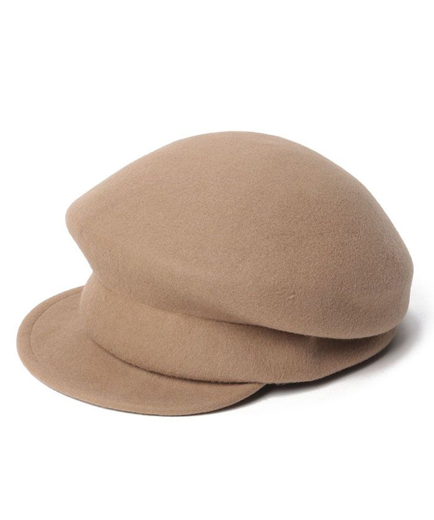 【SALE／30%OFF】allureville フェルトキャスケット アルアバイル 帽子 その他の帽子 ブラック ベージュ【送料無料】のサムネイル