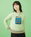 【SALE/30%OFF】Jocomomola I LOVE COLOR コットン裏毛プルオーバーカットソー ホコモモラ トップス スウェット・トレーナー グリ...