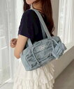 【SALE/10%OFF】one after another NICE CLAUP ミニチャーム付きドラムバッグ ワンアフターアナザー ナイスクラップ バッグ その他のバッグ ブルー ピンク ホワイト【送料無料】
