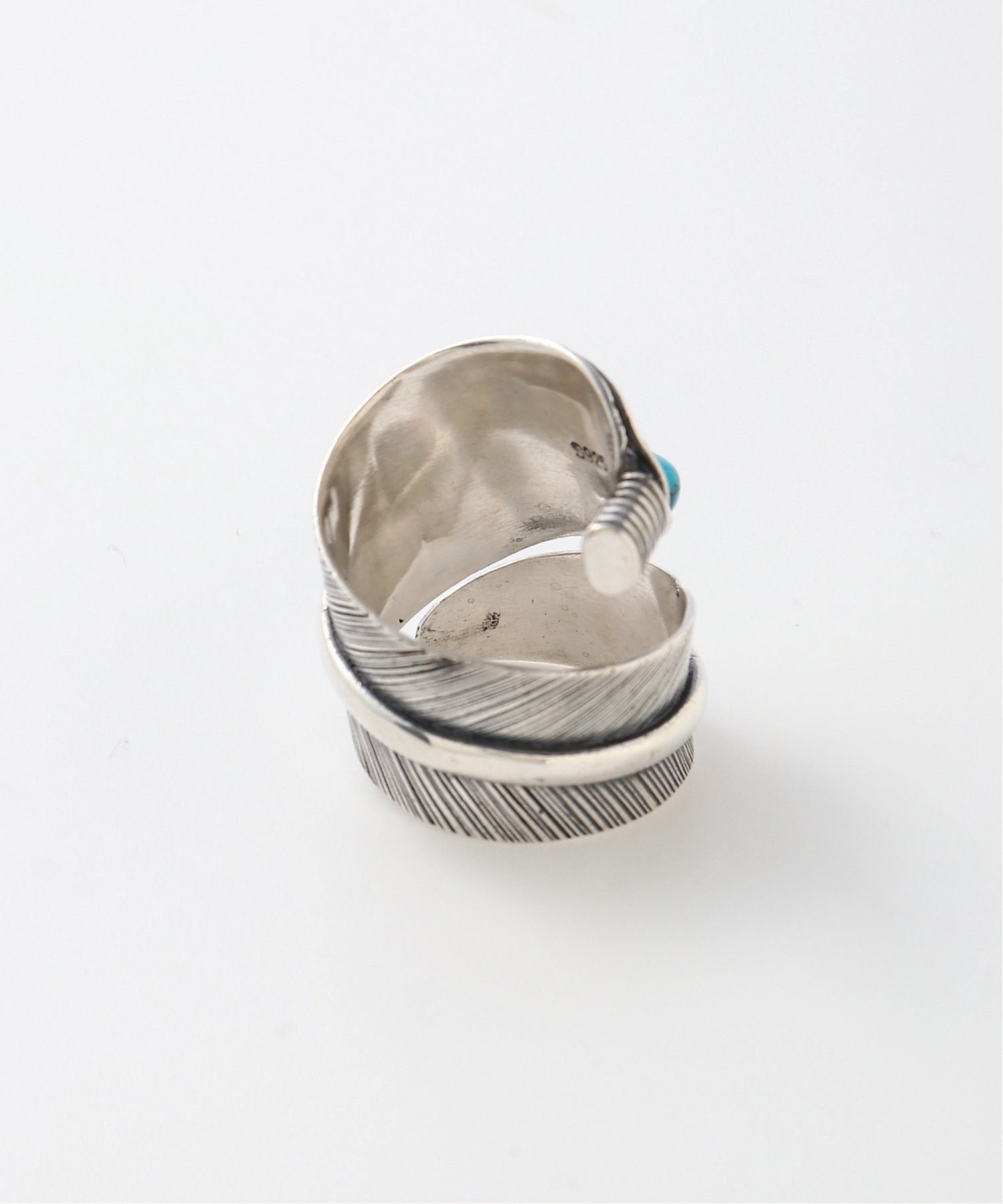【SALE／33%OFF】BURNER (U)925シルバー 変形デザイン リング フリーサイズ バーナー アクセサリー・腕時計 リング・指輪 ブルー【送料無料】
