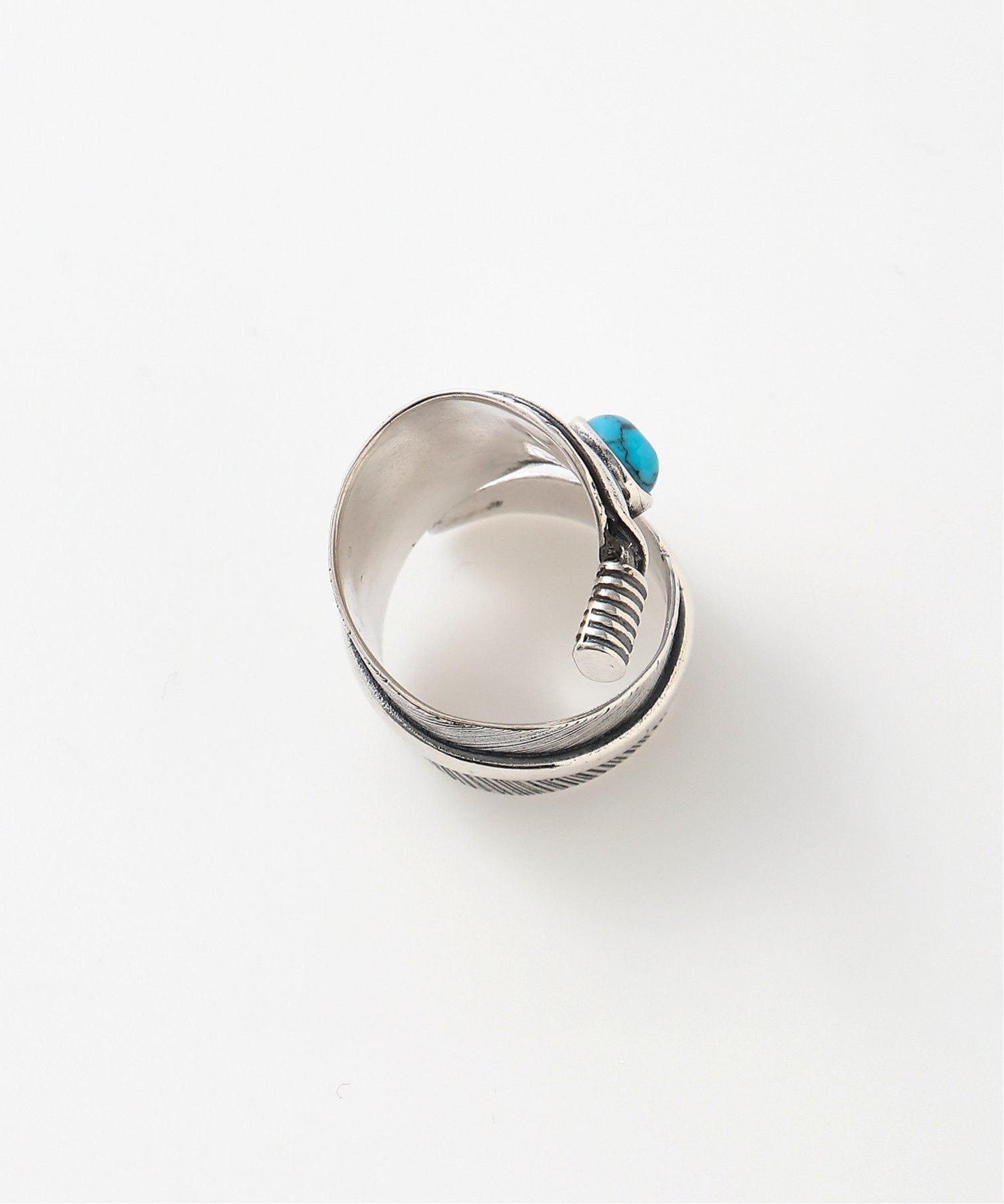【SALE／33%OFF】BURNER (U)925シルバー 変形デザイン リング フリーサイズ バーナー アクセサリー・腕時計 リング・指輪 ブルー【送料無料】