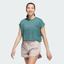 adidas 【公式】アディダス adidas ビヨンド ザ コース グラフィック ノースリーブTシャツ アディダス トップス カットソー・Tシャツ グリーン【送料無料】