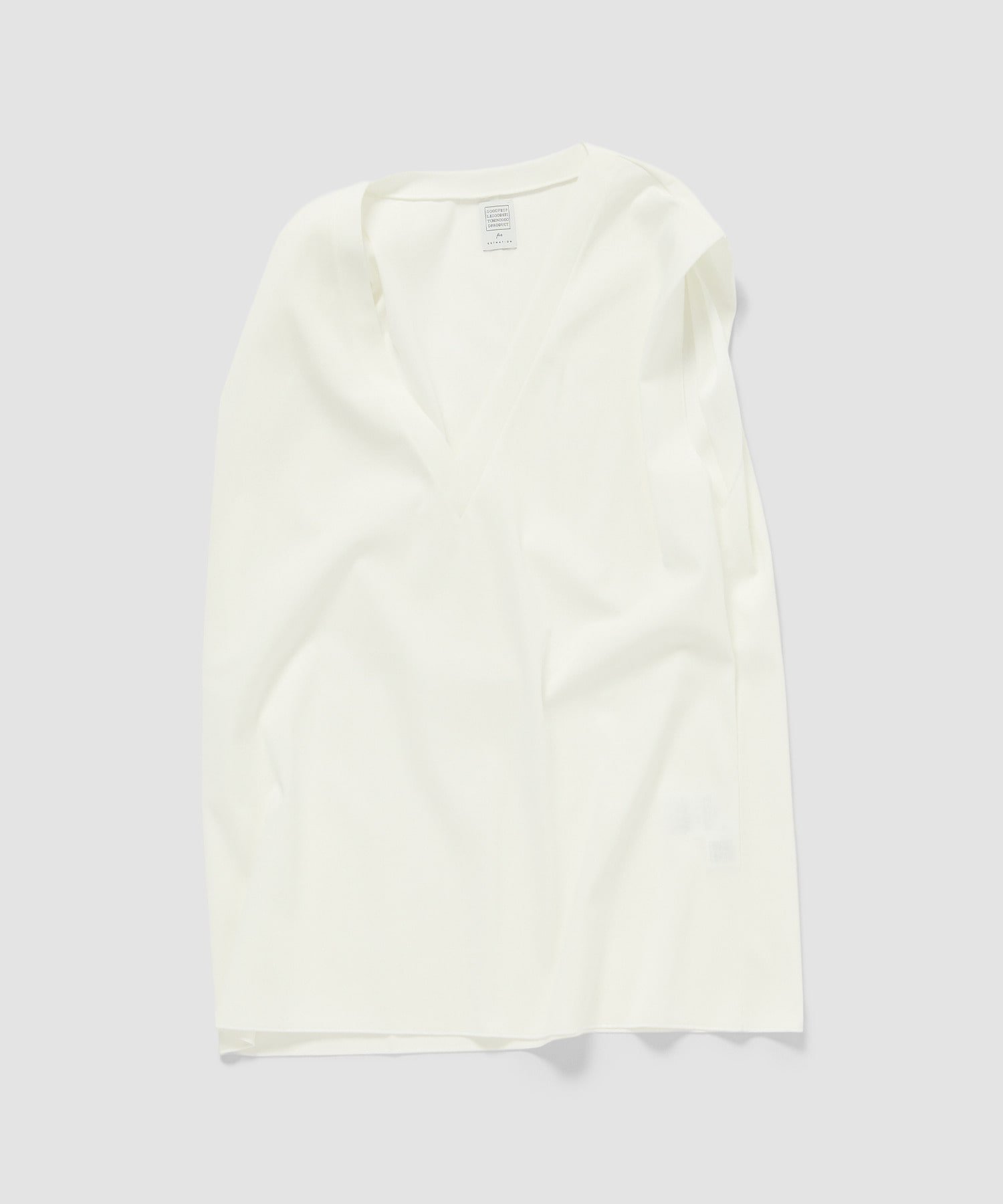 GOOD PEOPLE GOOD STITCHING GOOD PRODUCT for ESTNATION GOOD PEOPLE GOOD STITCHING GOOD PRODUCT for ESTNATION / Vネックカットソー エストネーション トップス カットソー・Tシャツ ホワイト ブラック【送料無料】